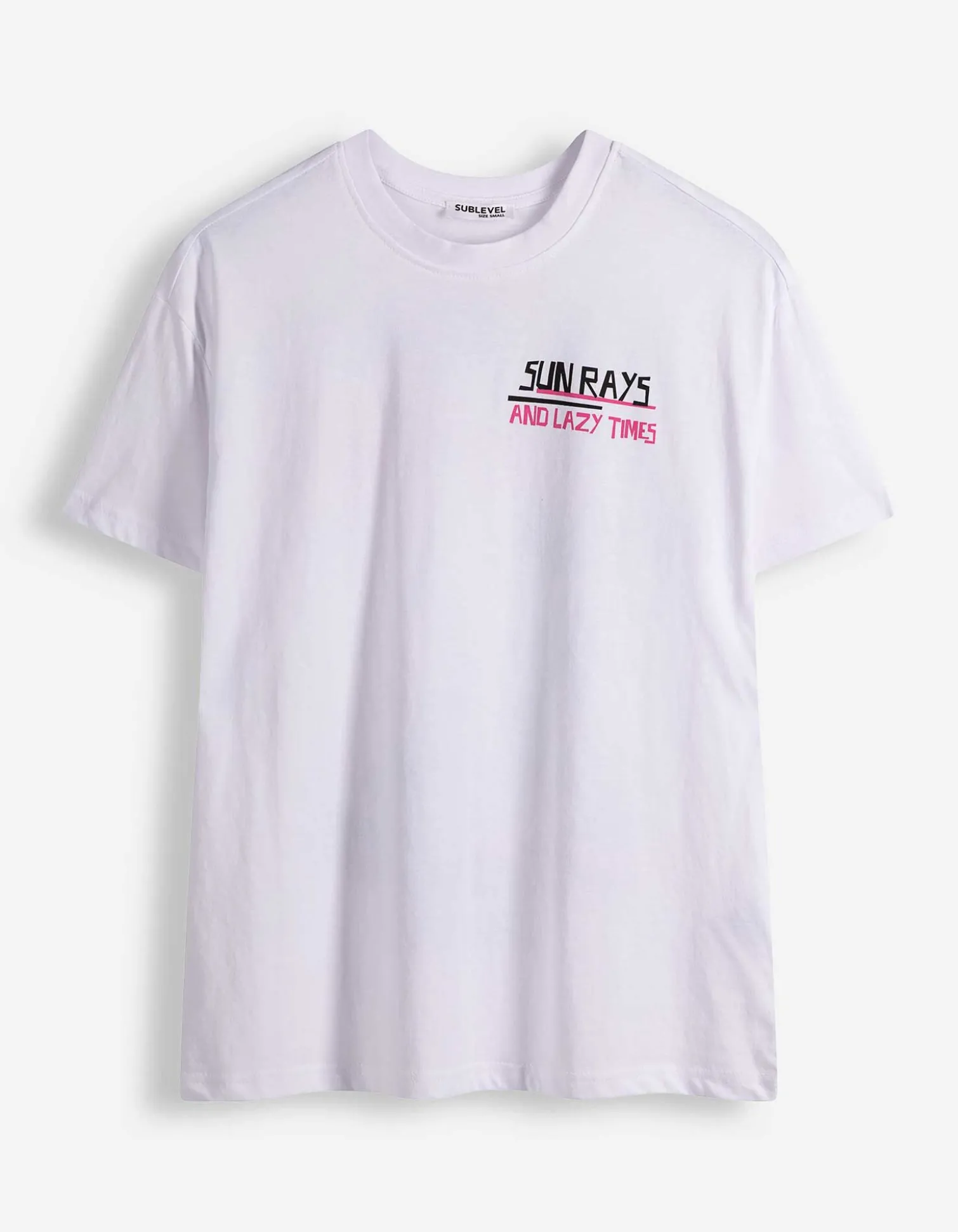T-Shirt - Rückenprint - weiß