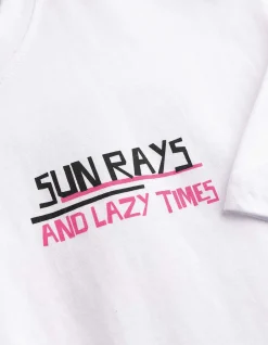 T-Shirt - Rückenprint - weiß