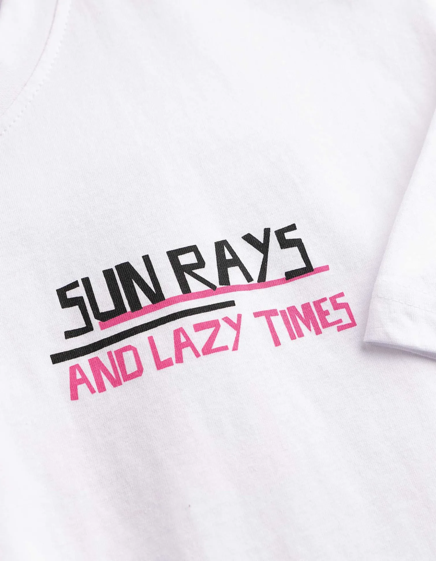 T-Shirt - Rückenprint - weiß