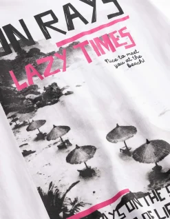 T-Shirt - Rückenprint - weiß