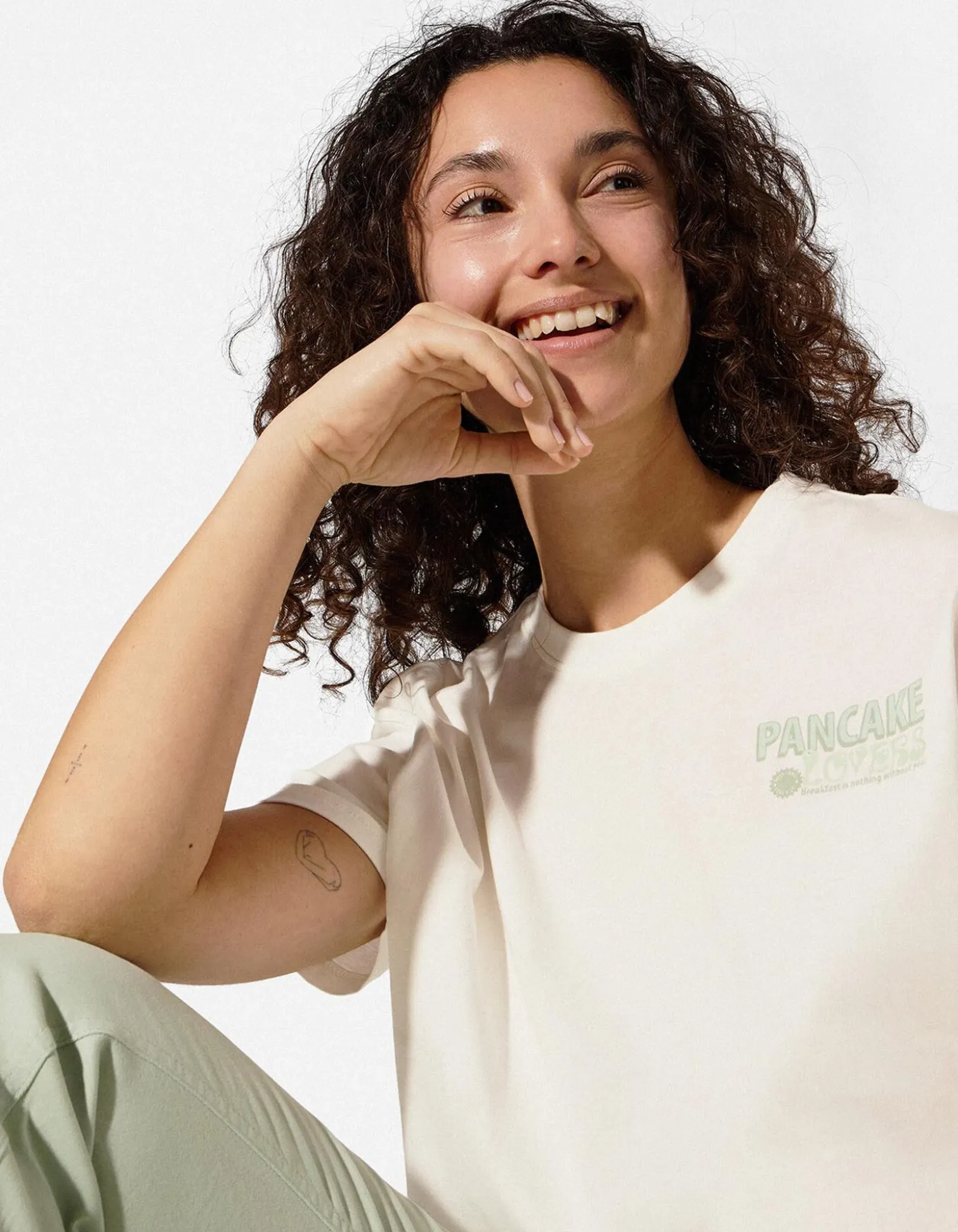 T-Shirt - Rückenprint - weiß