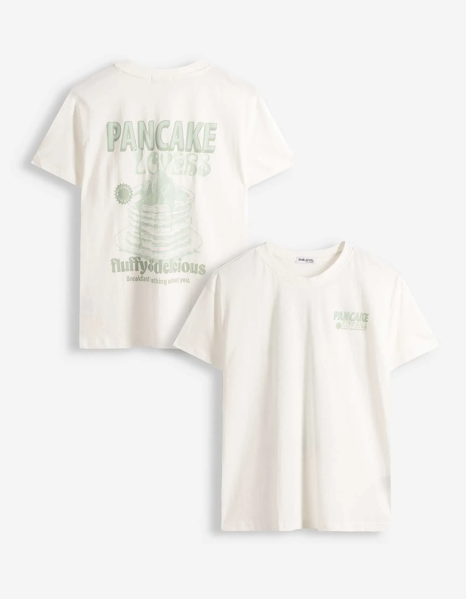 T-Shirt - Rückenprint - weiß