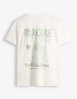 T-Shirt - Rückenprint - weiß
