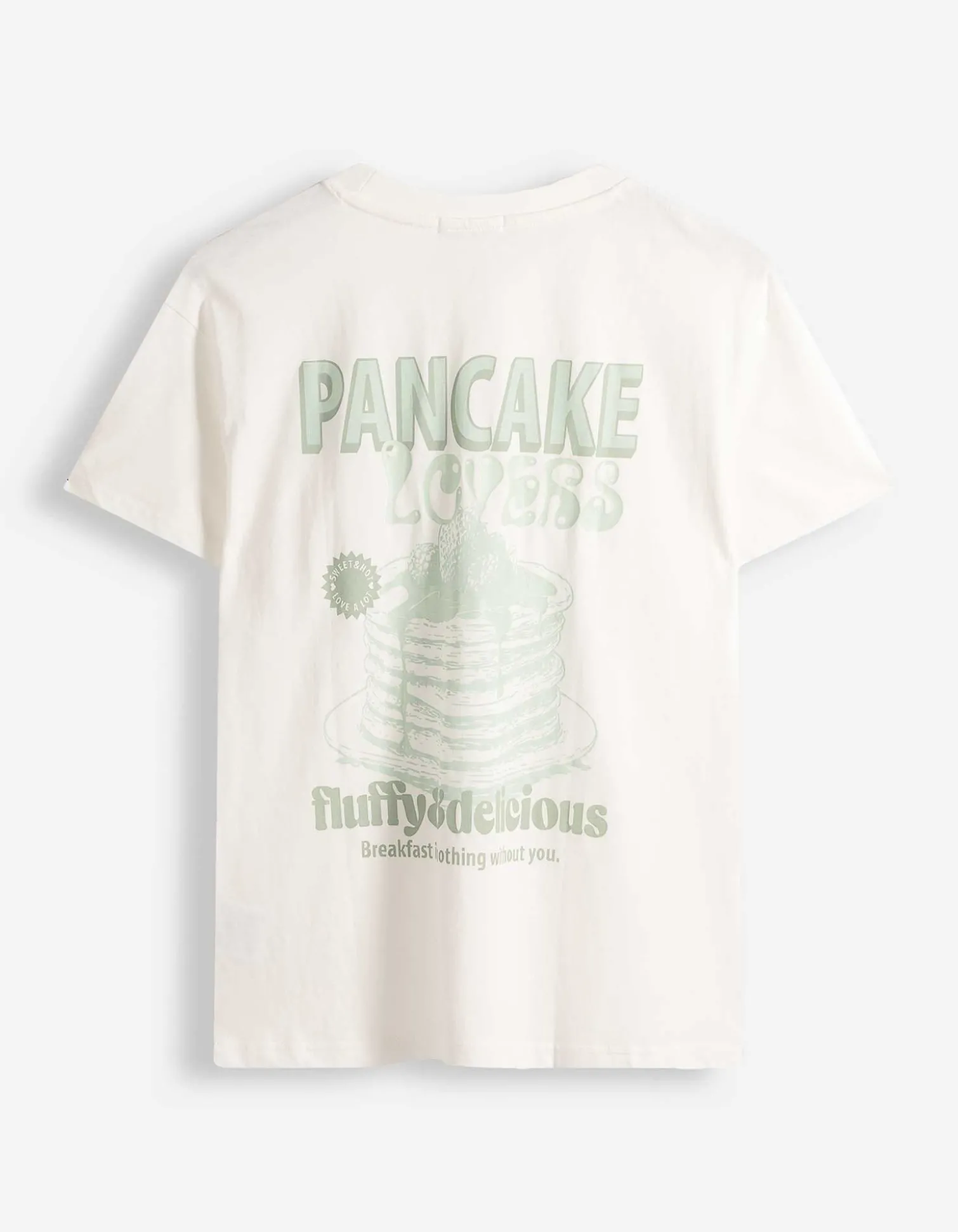 T-Shirt - Rückenprint - weiß