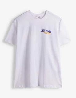 T-Shirt - Rückenprint - weiß