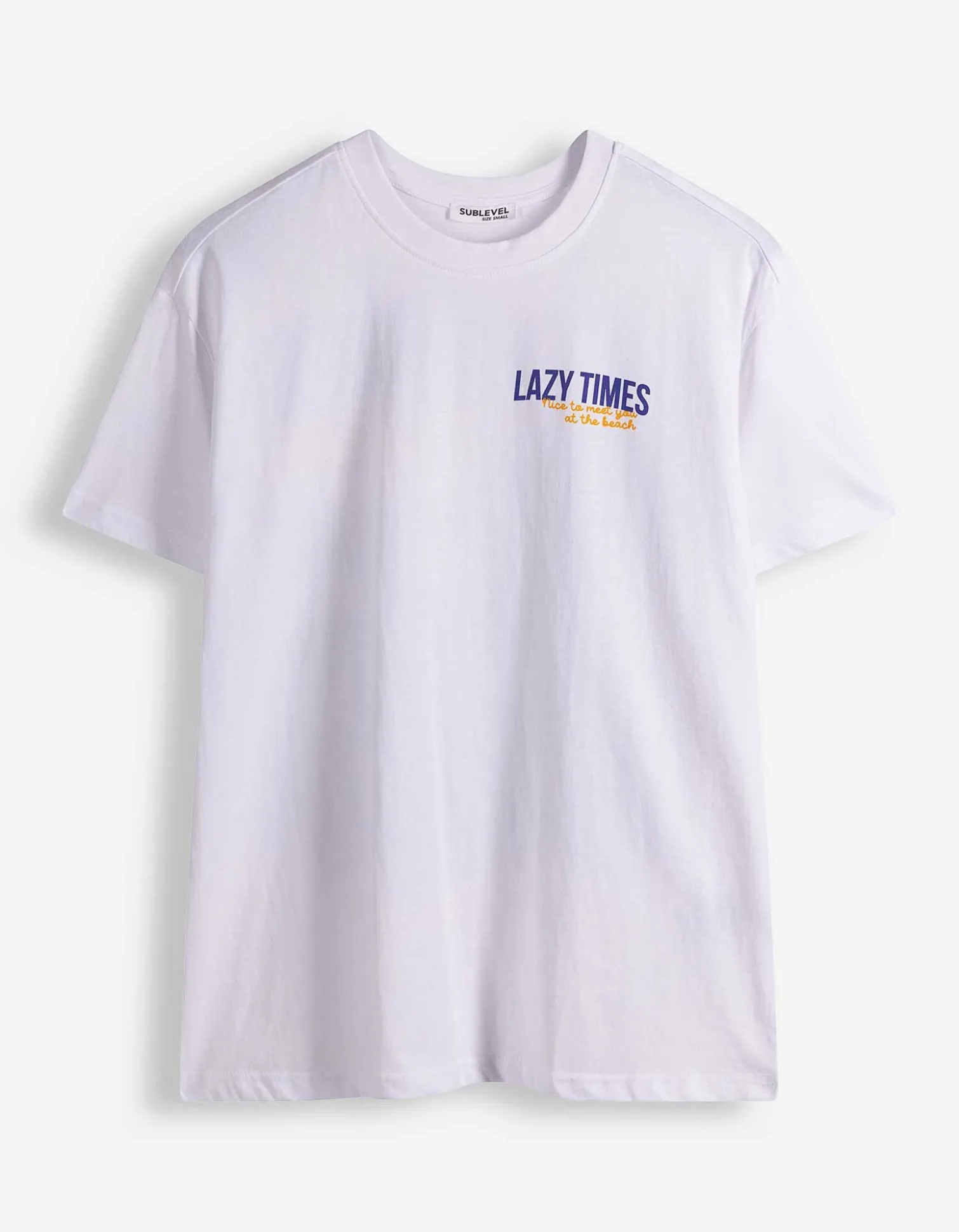 T-Shirt - Rückenprint - weiß
