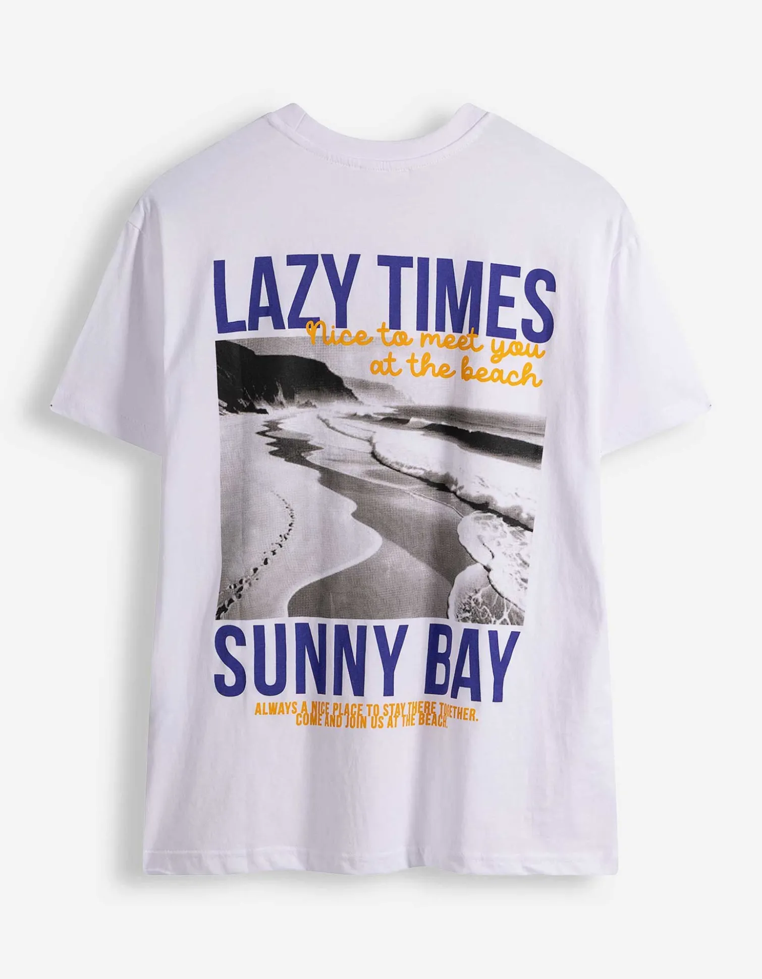 T-Shirt - Rückenprint - weiß