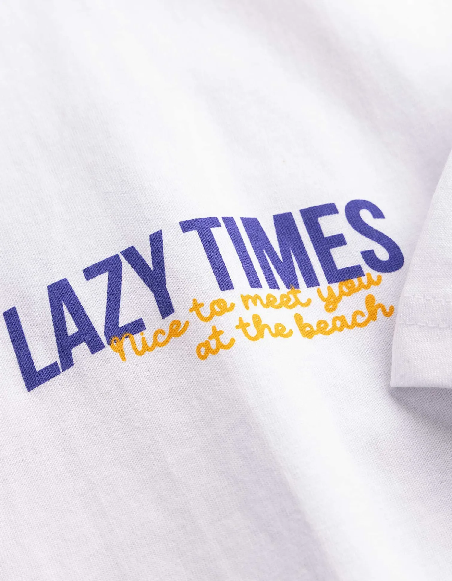 T-Shirt - Rückenprint - weiß