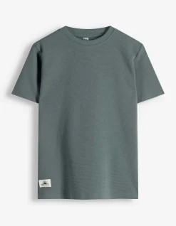 T-Shirt - Rundhals-Ausschnitt - grün