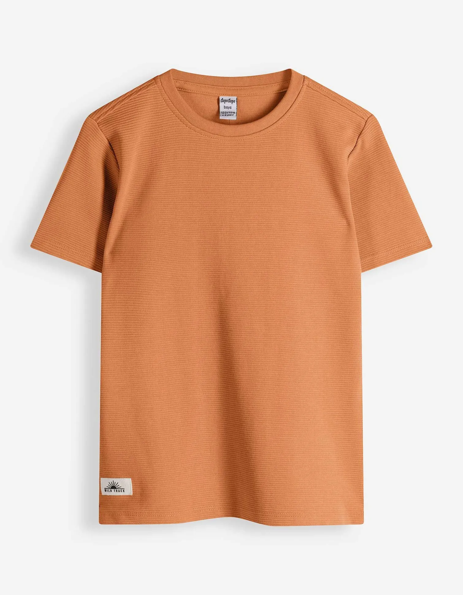 T-Shirt - Rundhals-Ausschnitt - orange