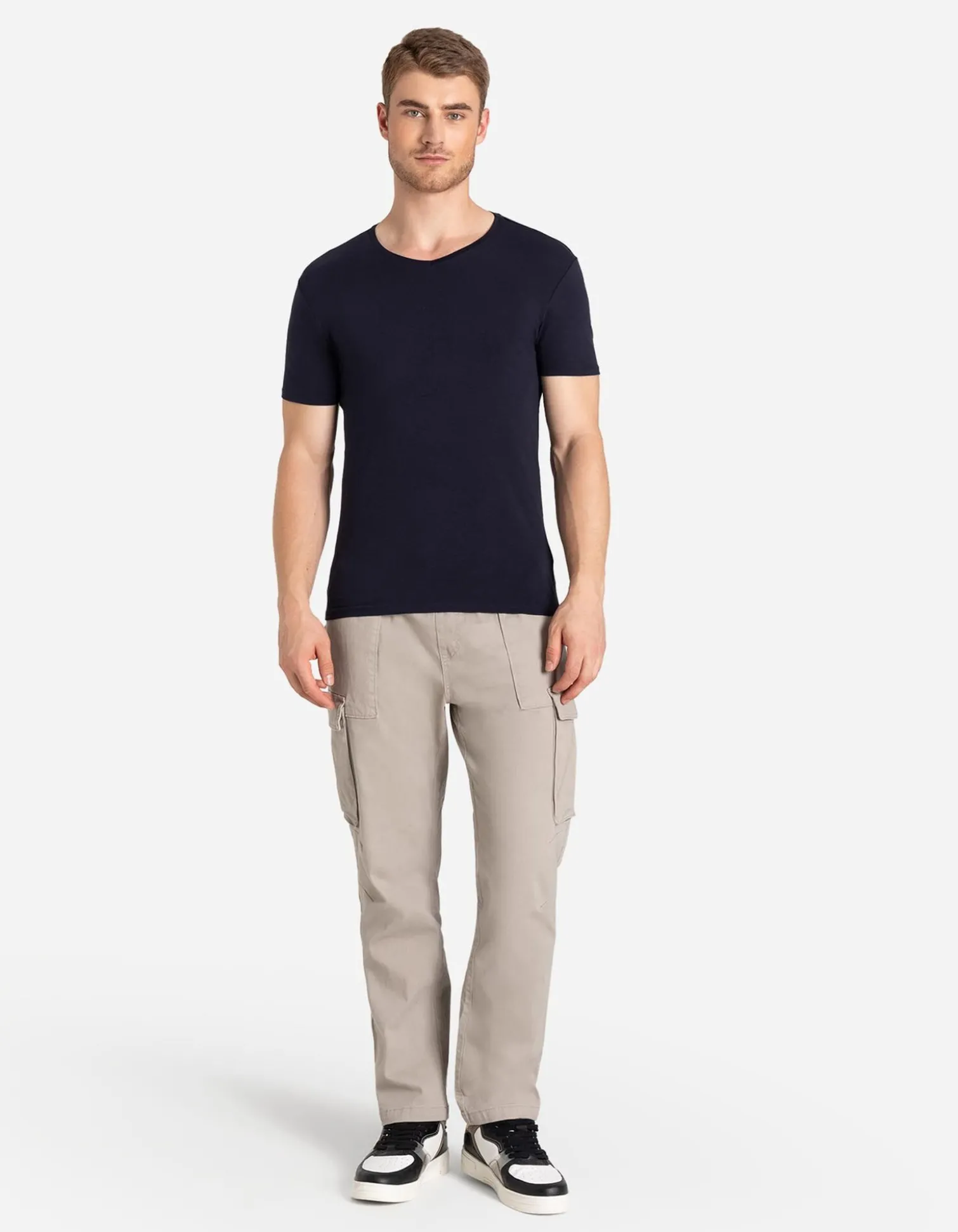 T-Shirt - Slim Fit - dunkelblau
