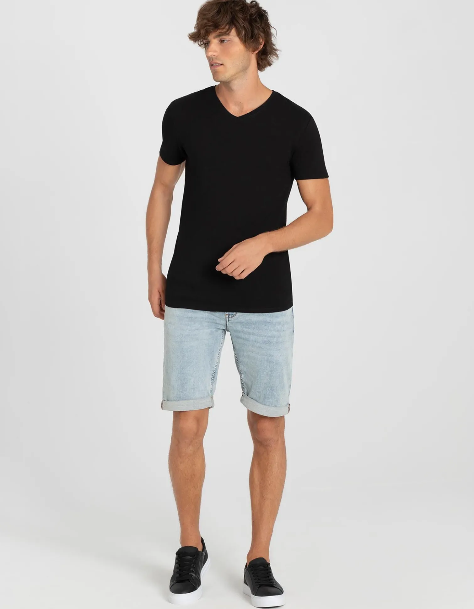 T-Shirt - Slim Fit - schwarz