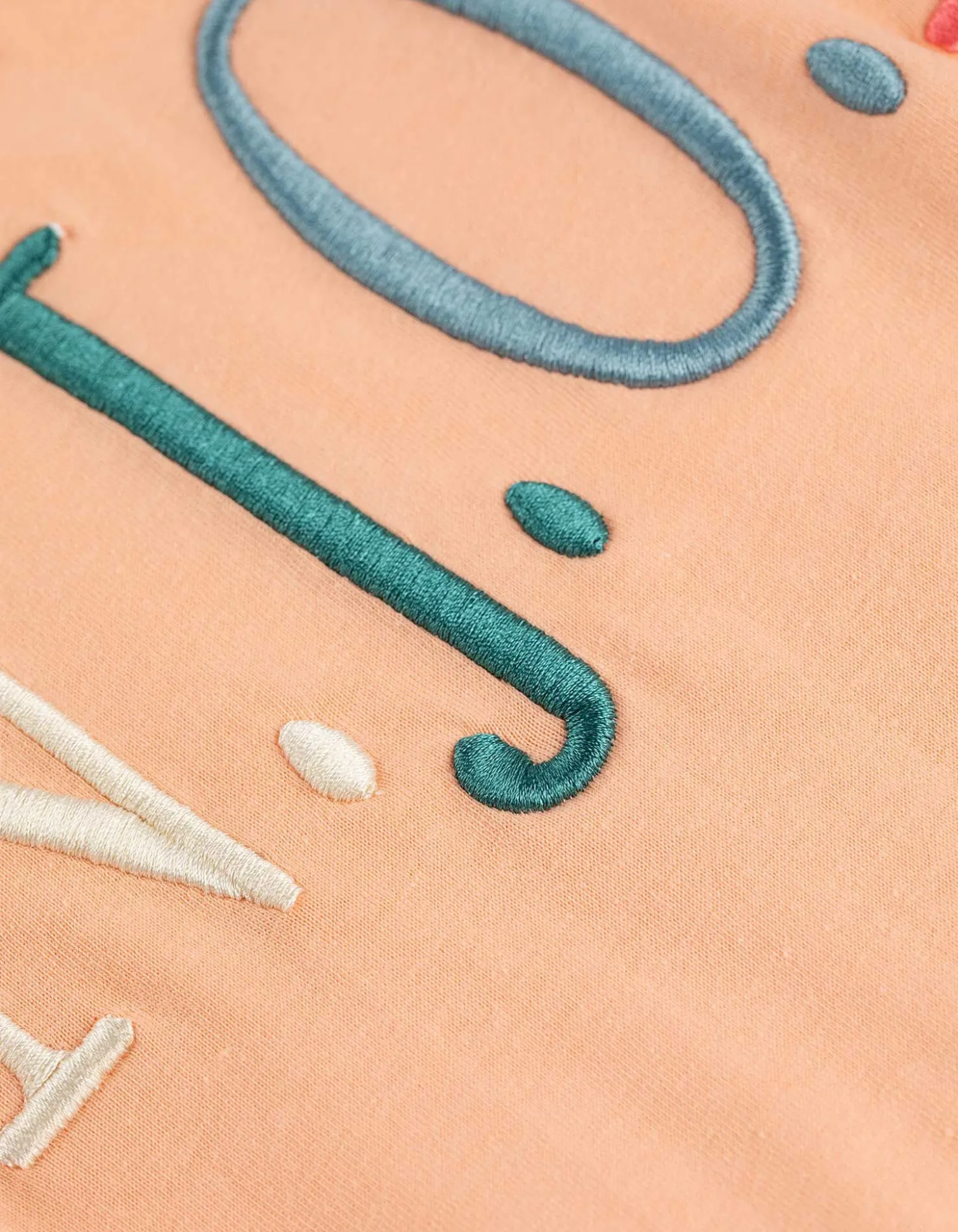 T-Shirt - Stickerei - orange