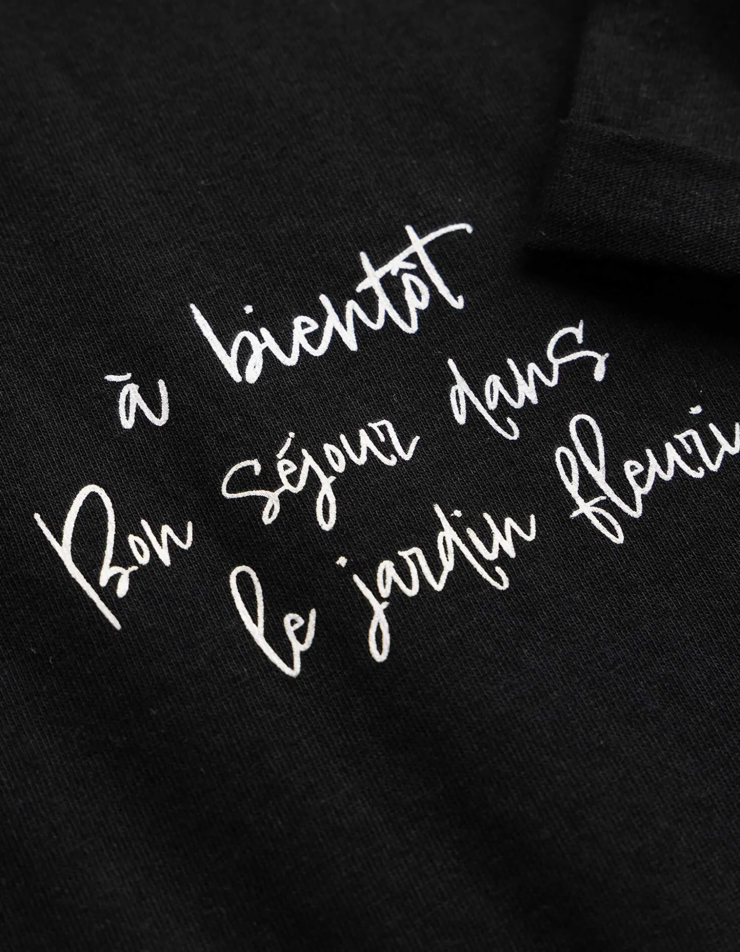 T-Shirt - Stickereien - schwarz