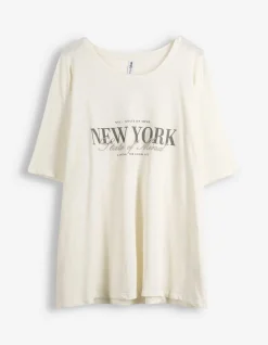 T-Shirt - Stickereien - weiß