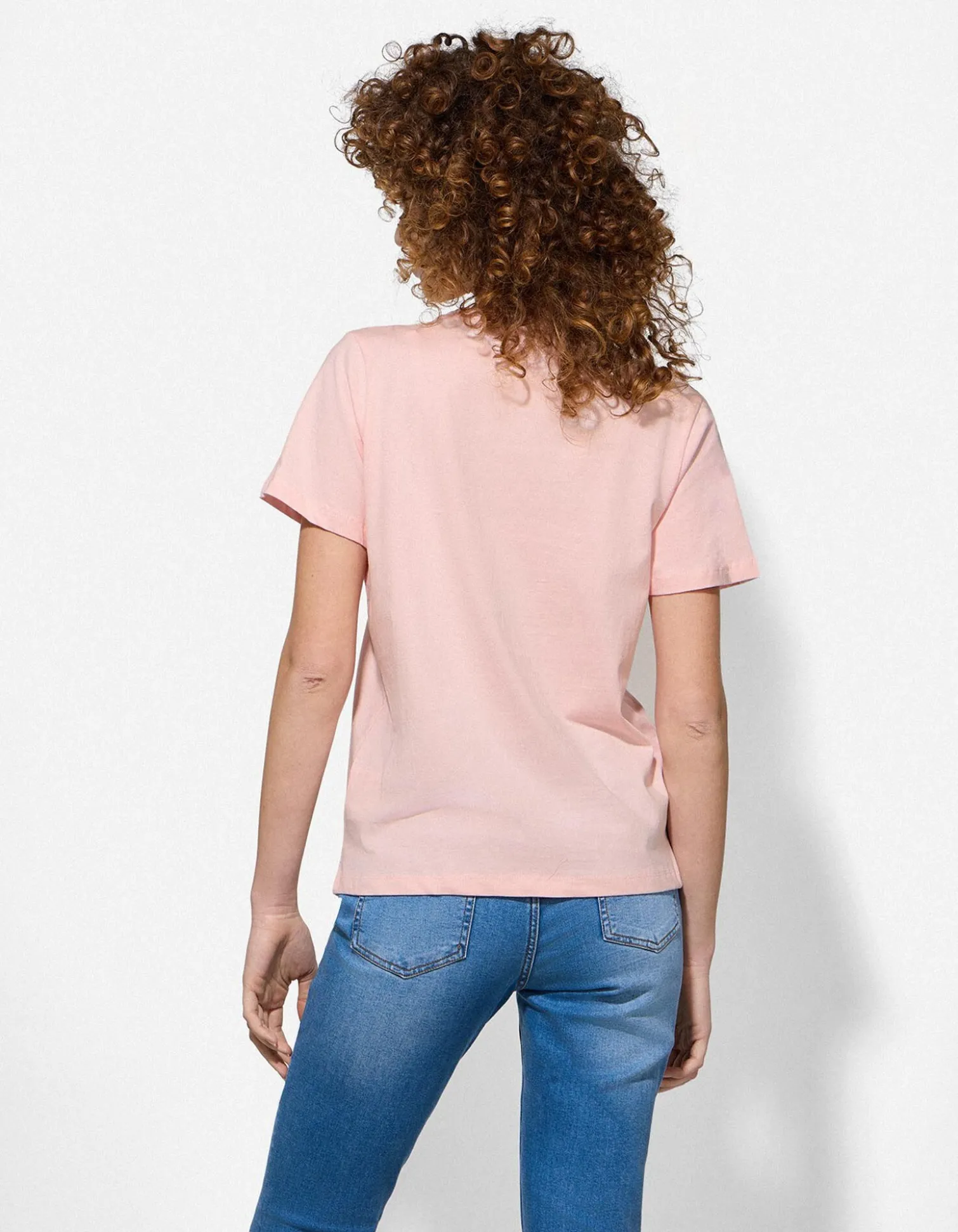 T-Shirt - Strasssteine - rosa