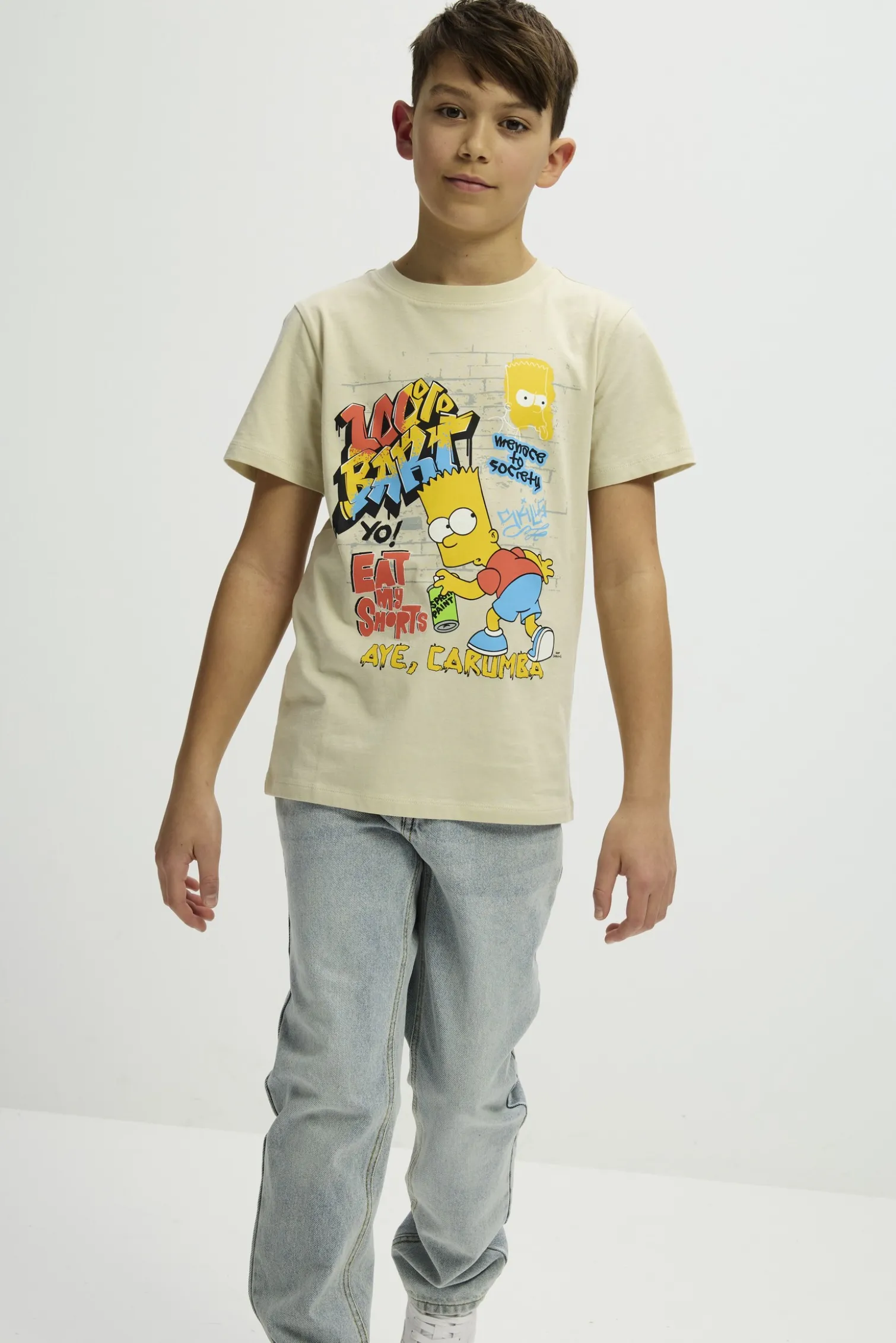 T-Shirt - The Simpsons - Beige