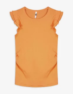 T-Shirt - Umstandsmode - orange
