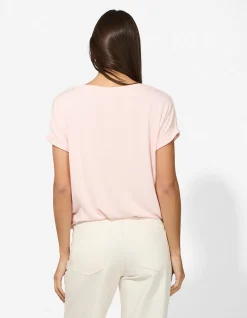 T-Shirt - Viskose-Mix - rosa