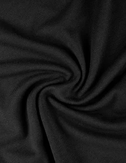 T-Shirt - Viskose-Mix - schwarz