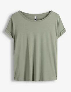 T-Shirt - Viskose-Mix - türkis