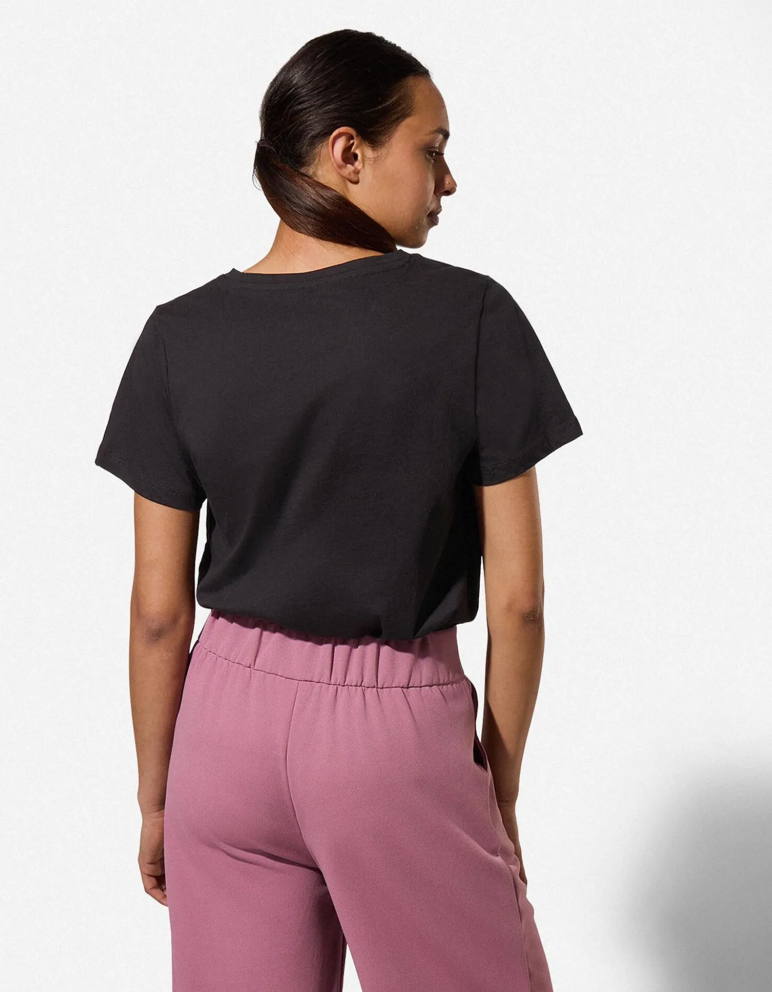T-Shirt - Ziersteine - schwarz