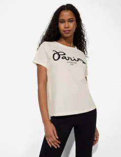T-Shirt - Ziersteine - weiß