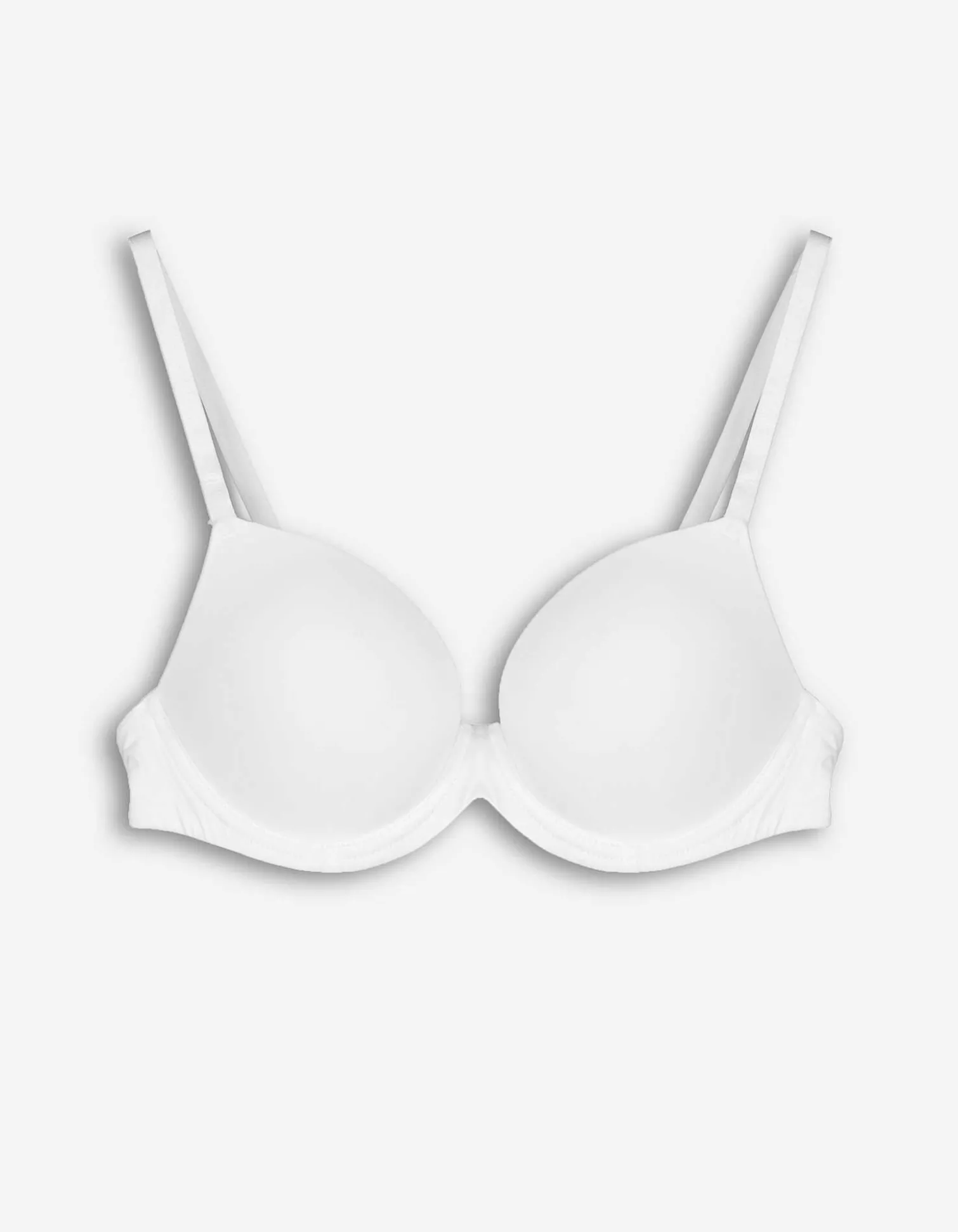 T-Shirt-BH - Wattierte Cups - weiß