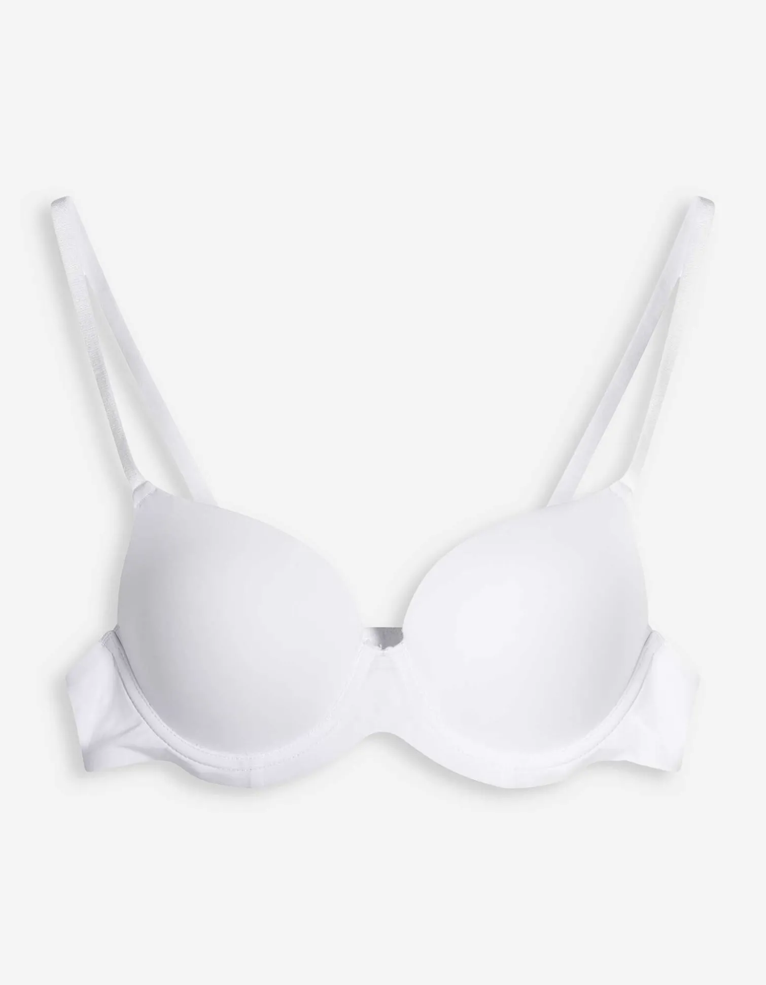 T-Shirt-BH - Wattierte Cups - weiß