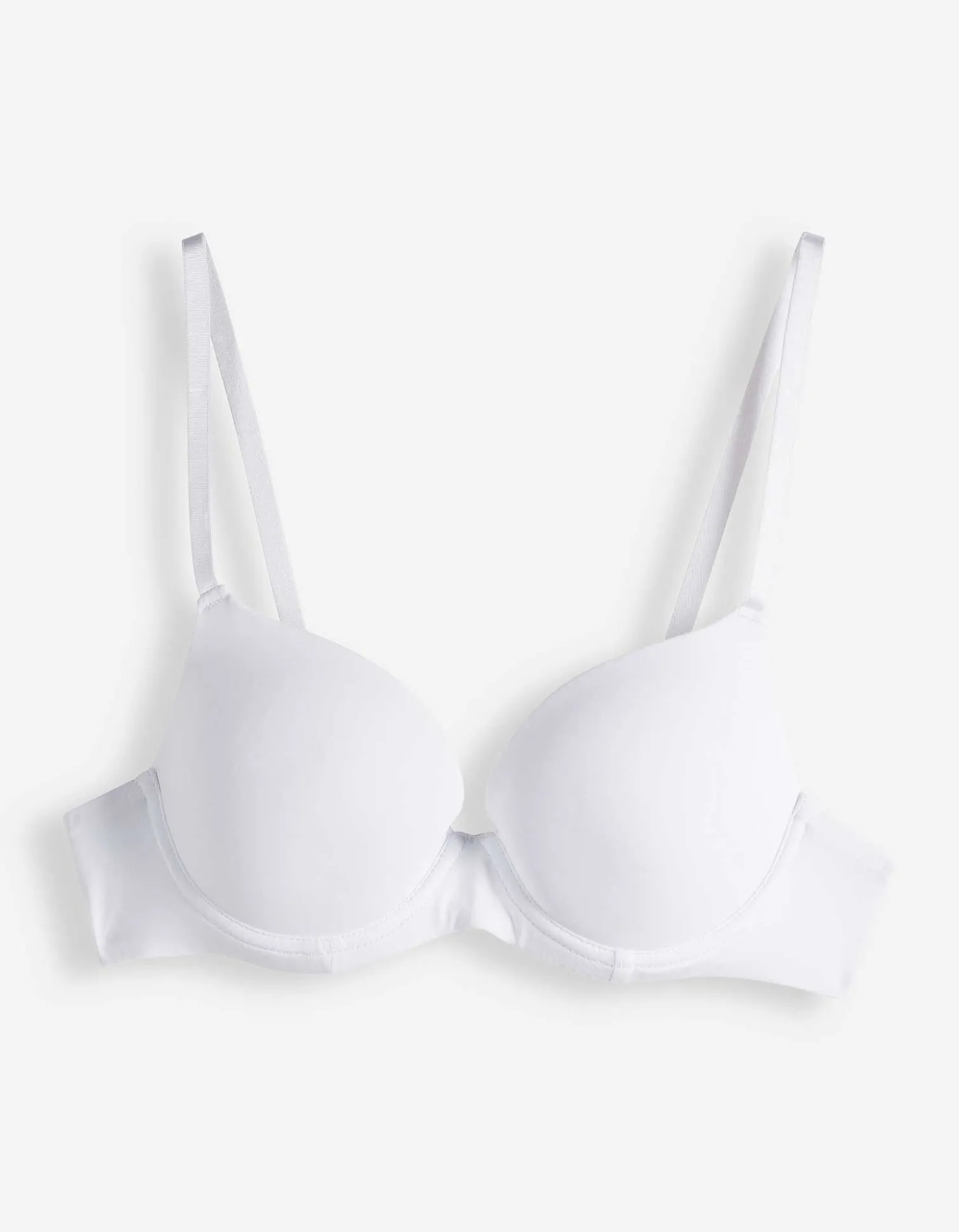 T-Shirt-BH - Wattierte Cups - weiß