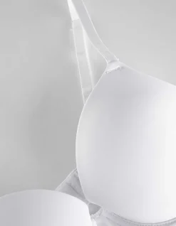 T-Shirt-BH - Wattierte Cups - weiß
