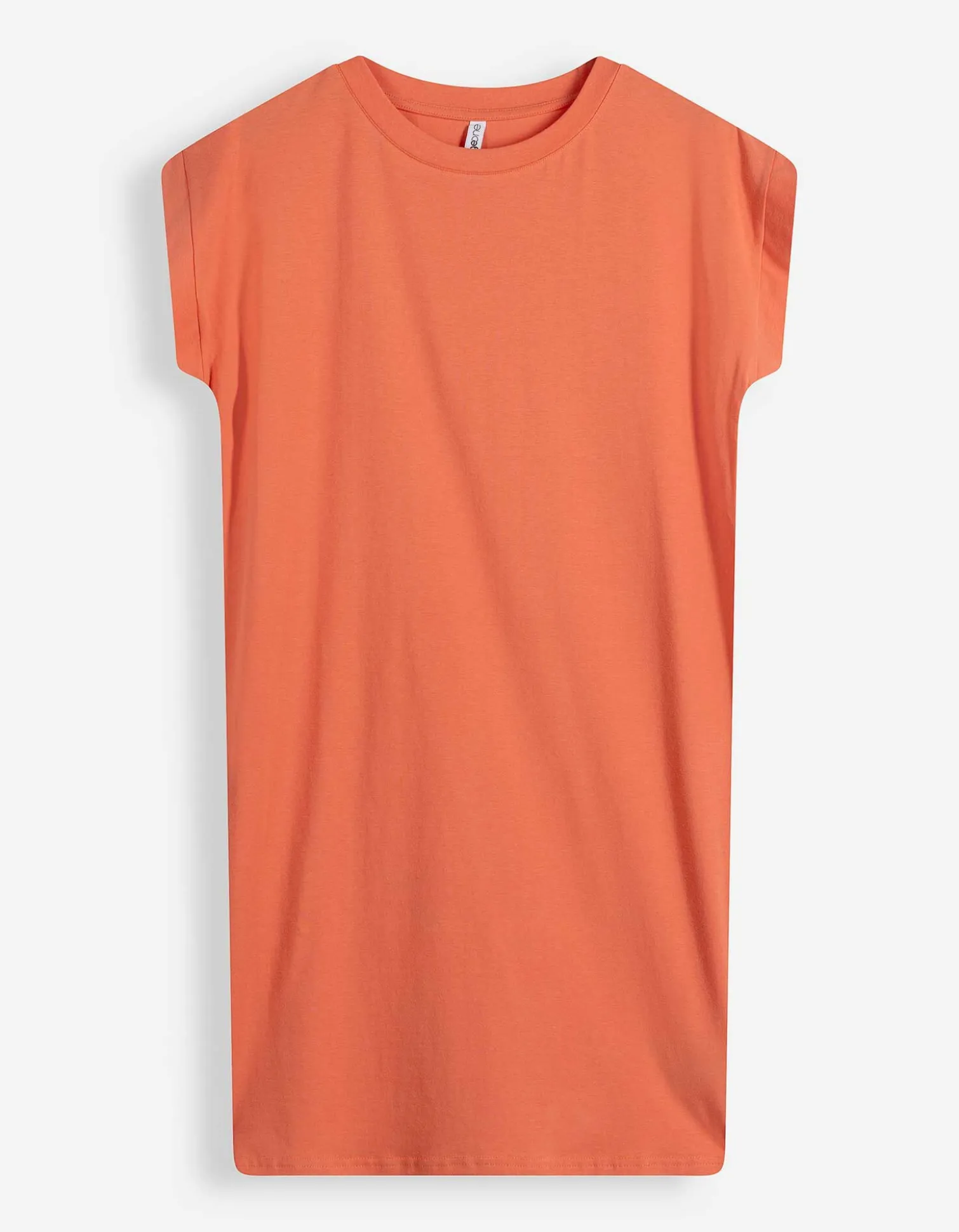 T-Shirt-Kleid - gerade geschnitten - hellrot