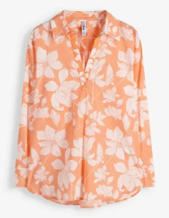 Tunika - Allover-Print - Pink