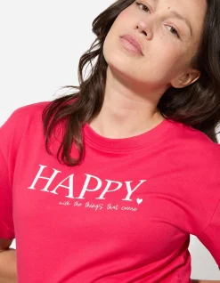 Umstandsshirt - Print - pink